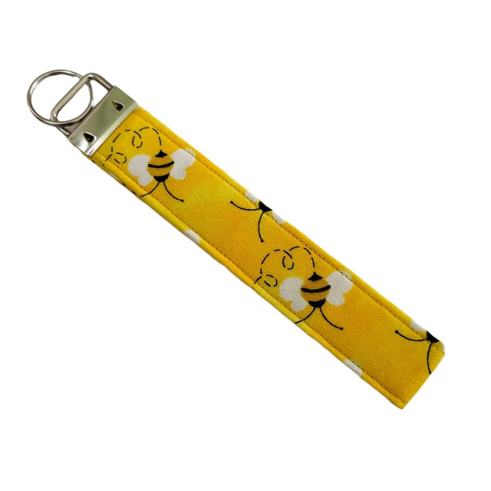 Keychain | Keyfob | Lanyard Wristlet - Honeybees
